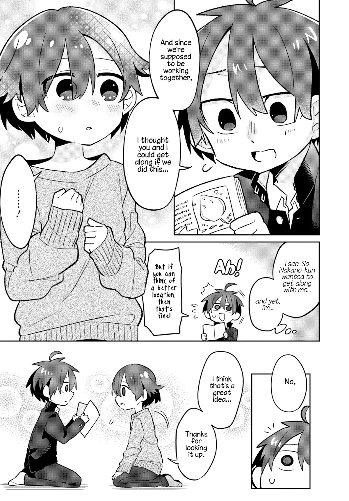 Puberty, an All Boys School!? and Nakano-kun Chapter 5 page 13 - Chapter 5: Understanding Each Other is Hard!