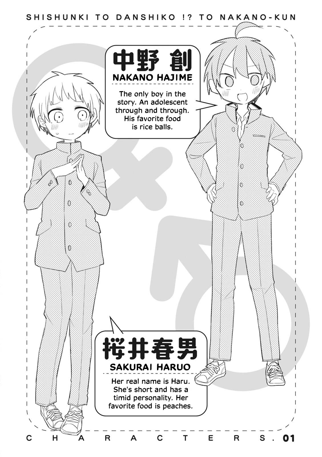 Puberty, an All Boys School!? and Nakano-kun Chapter 7.5 page 8 - Chapter 7.5: Volume 1 Extras