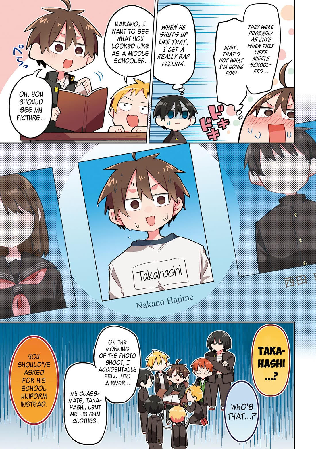 Puberty, an All Boys School!? and Nakano-kun Chapter 8 page 6 - Chapter 8: Nakano and His Merry Friends