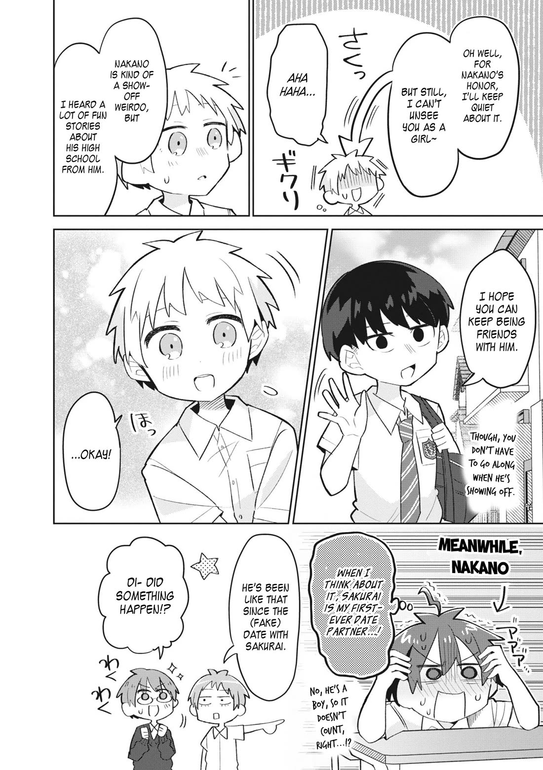 Puberty, an All Boys School!? and Nakano-kun Chapter 9 page 17 - Chapter 9: A Dangerous Date