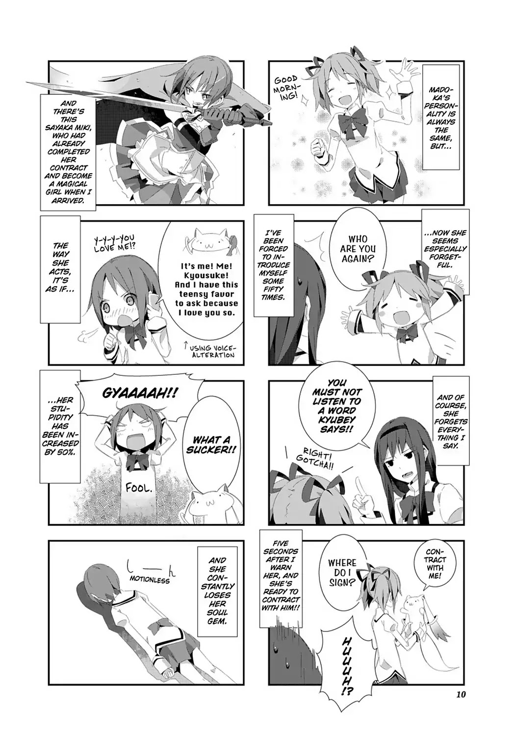 Puella Magi Homura Tamura ~Parallel Worlds Do Not Remain Parallel Forever~ Chapter 1 page 12 - Chapter 1: Vol.1 Episode 1: "Space Case Madoka" Time Flow