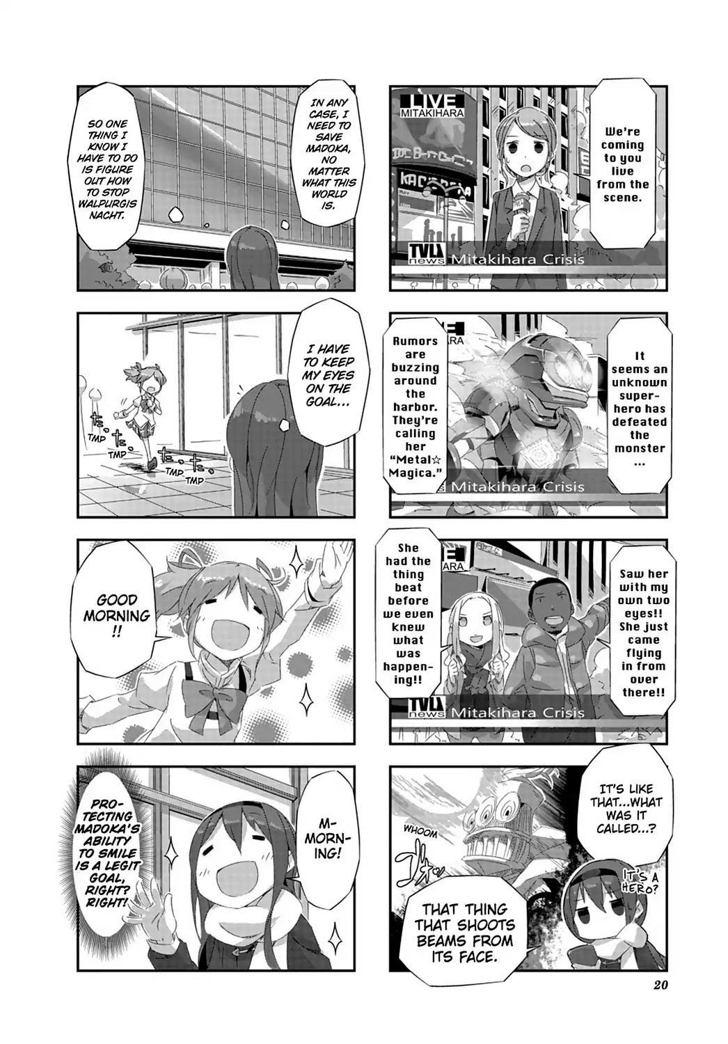Puella Magi Homura Tamura ~Parallel Worlds Do Not Remain Parallel Forever~ Chapter 12 page 2 - Chapter 12: Vol.2 Episode 12: "Metal✰Magica" Time Flow