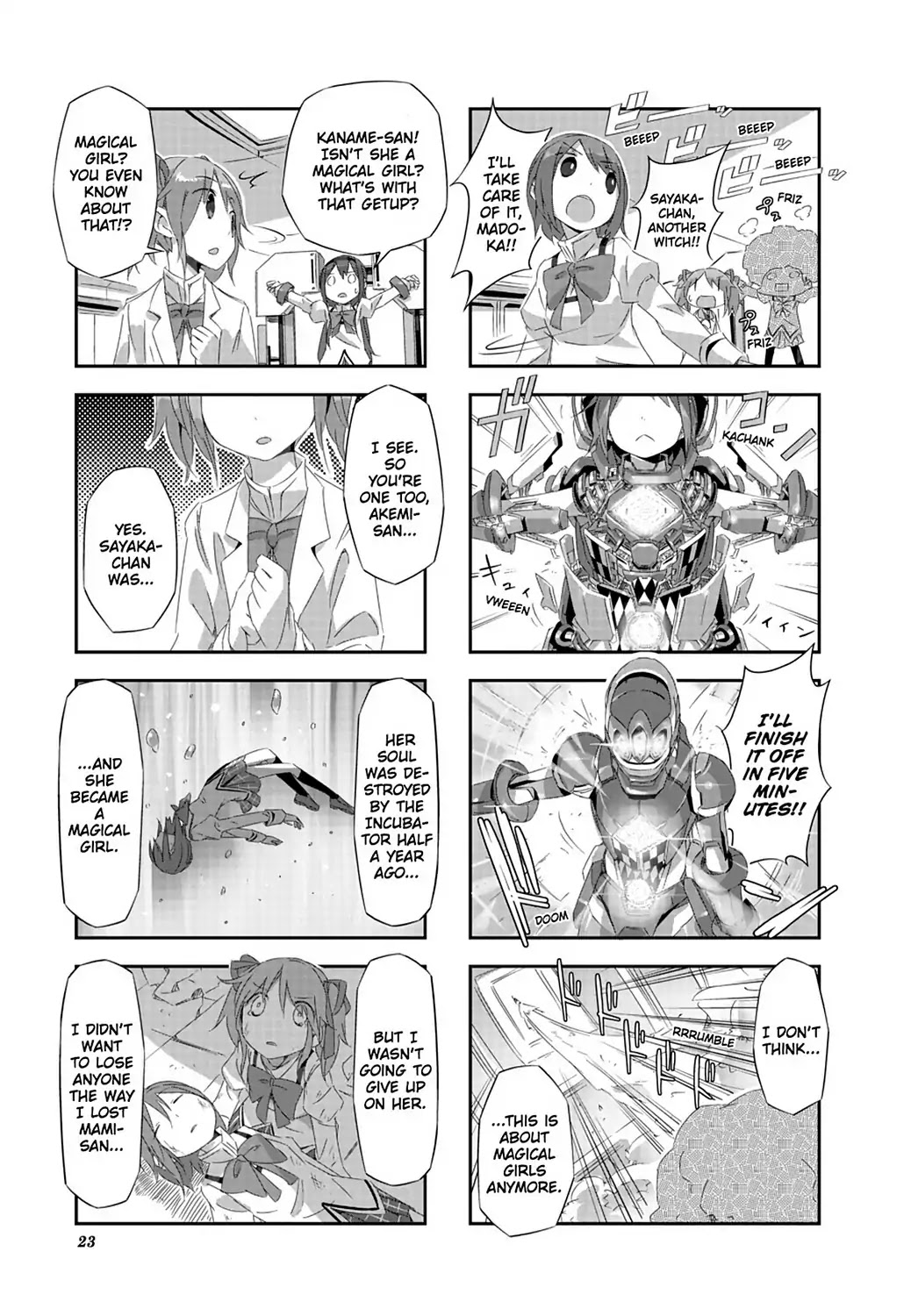 Puella Magi Homura Tamura ~Parallel Worlds Do Not Remain Parallel Forever~ Chapter 12 page 5 - Chapter 12: Vol.2 Episode 12: "Metal✰Magica" Time Flow