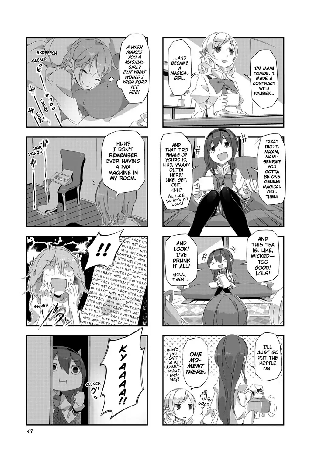 Puella Magi Homura Tamura ~Parallel Worlds Do Not Remain Parallel Forever~ Chapter 14 page 7 - Chapter 14: Vol.2 Episode 14: "Rookie Homura" Time Flow