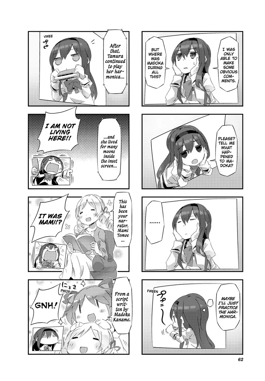 Puella Magi Homura Tamura ~Parallel Worlds Do Not Remain Parallel Forever~ Chapter 15 page 10 - Chapter 15: Vol.2 Episode 15: "The Mink and Animal Friends" Time Flow