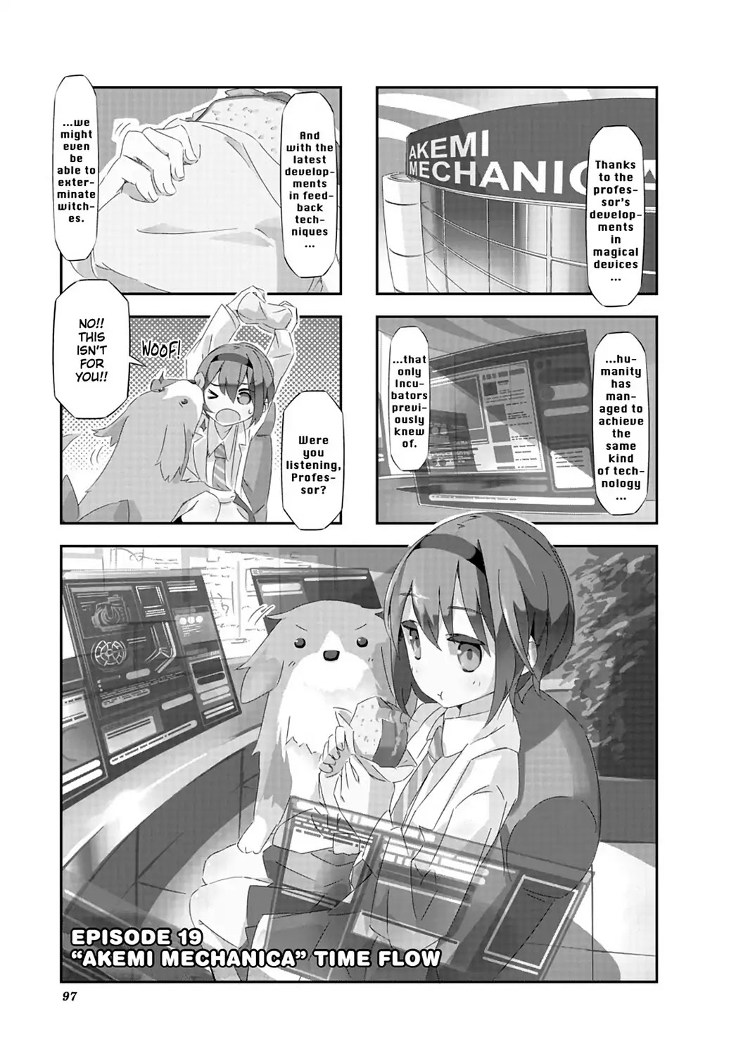 Puella Magi Homura Tamura ~Parallel Worlds Do Not Remain Parallel Forever~ Chapter 19 page 1 - Chapter 19: Vol.2 Episode 19: "Akemi Mechanica" Time Flow