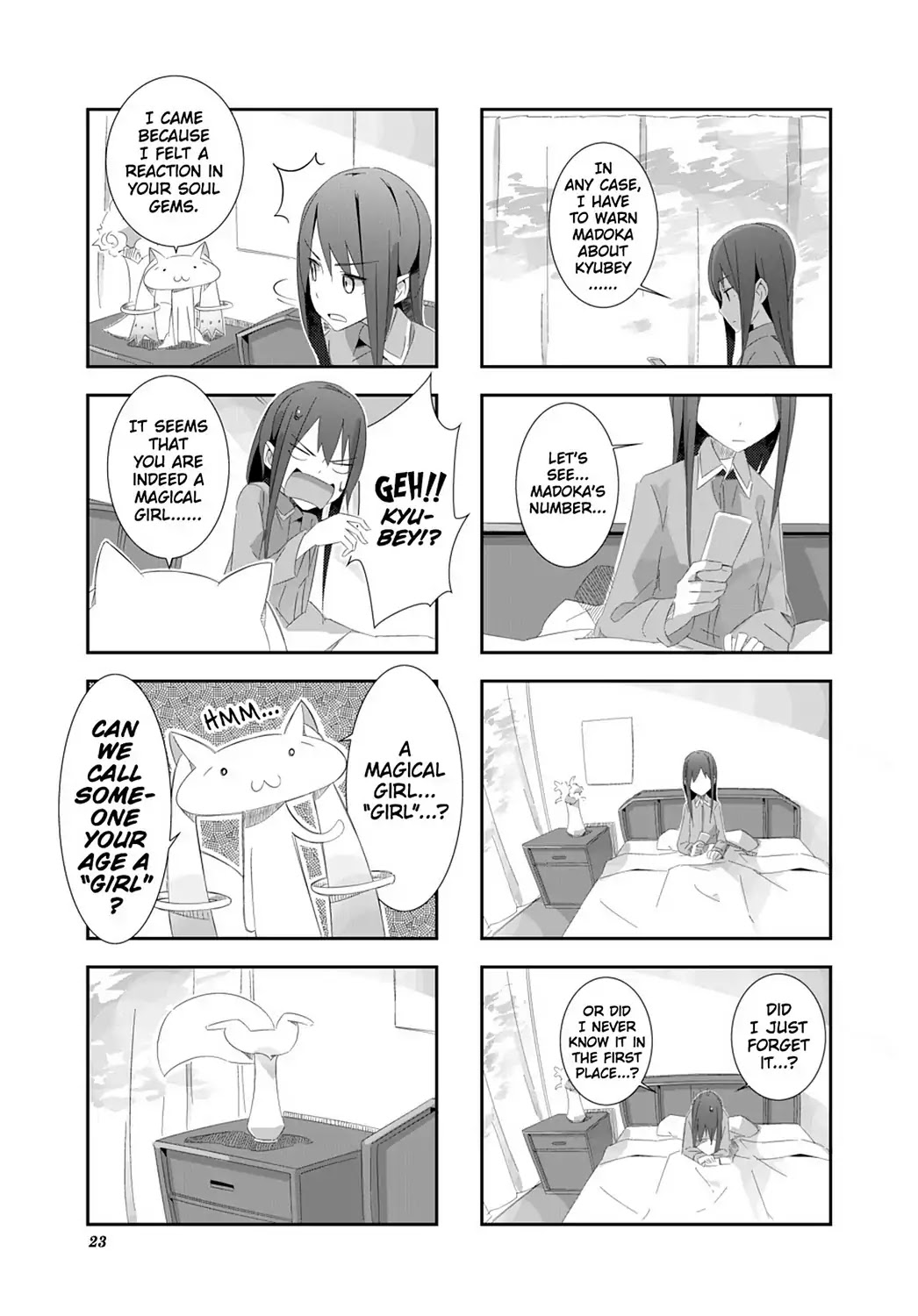 Puella Magi Homura Tamura ~Parallel Worlds Do Not Remain Parallel Forever~ Chapter 2 page 5 - Chapter 2: Vol.1 Episode 2: "Soul Gem x 300" Time Flow