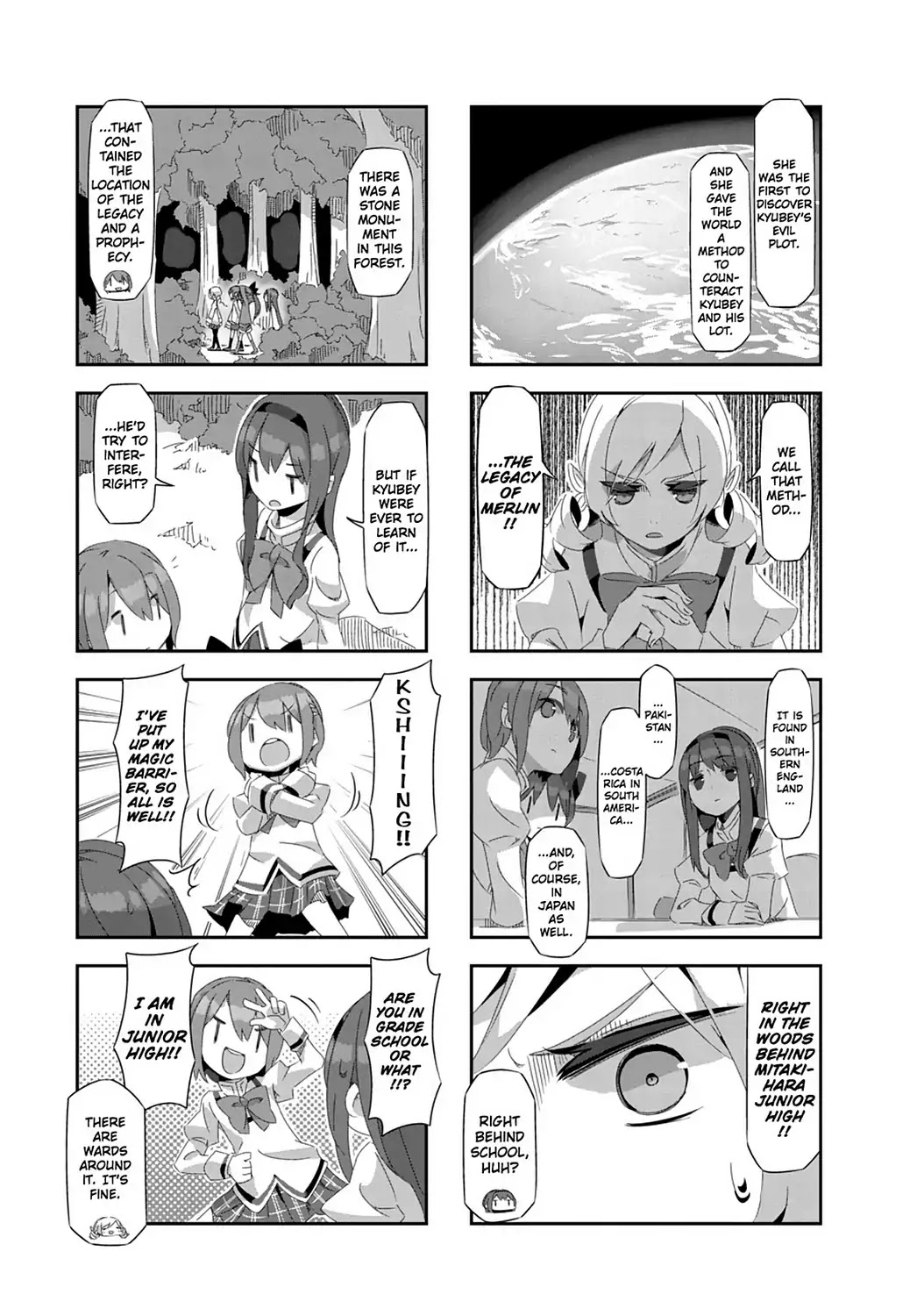 Puella Magi Homura Tamura ~Parallel Worlds Do Not Remain Parallel Forever~ Chapter 21 page 13 - Chapter 21: Vol.3 Episode 21: "Ruins of a Really Ancient Culture" Time Flow
