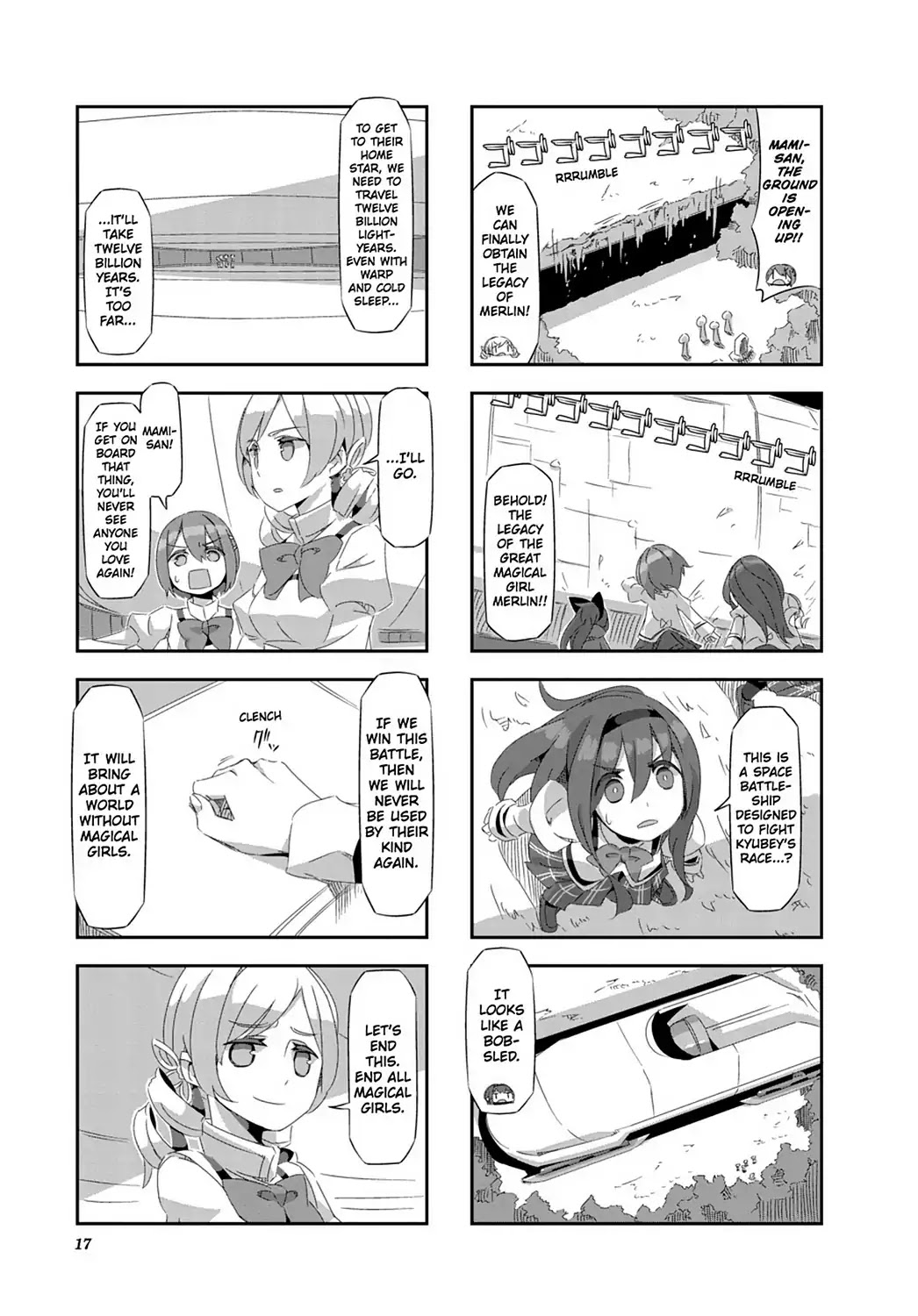 Puella Magi Homura Tamura ~Parallel Worlds Do Not Remain Parallel Forever~ Chapter 21 page 19 - Chapter 21: Vol.3 Episode 21: "Ruins of a Really Ancient Culture" Time Flow