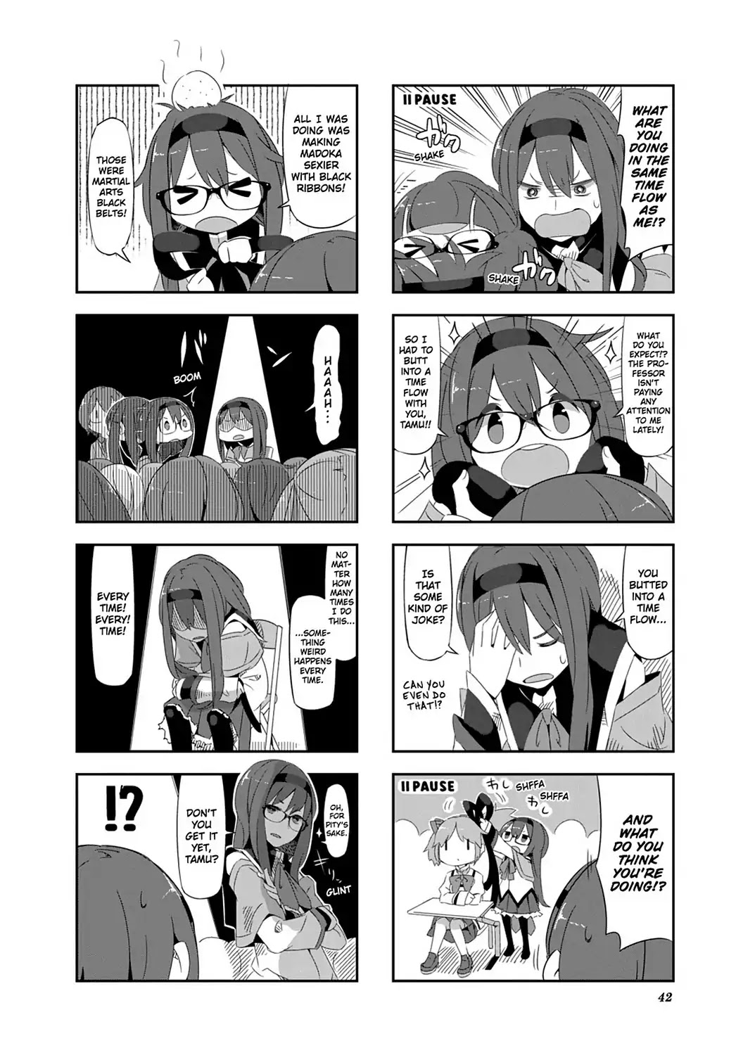 Puella Magi Homura Tamura ~Parallel Worlds Do Not Remain Parallel Forever~ Chapter 24 page 2 - Chapter 24: Vol.3 Episode 24: "Tamura and Practical-Joke-Homura" Time Flow