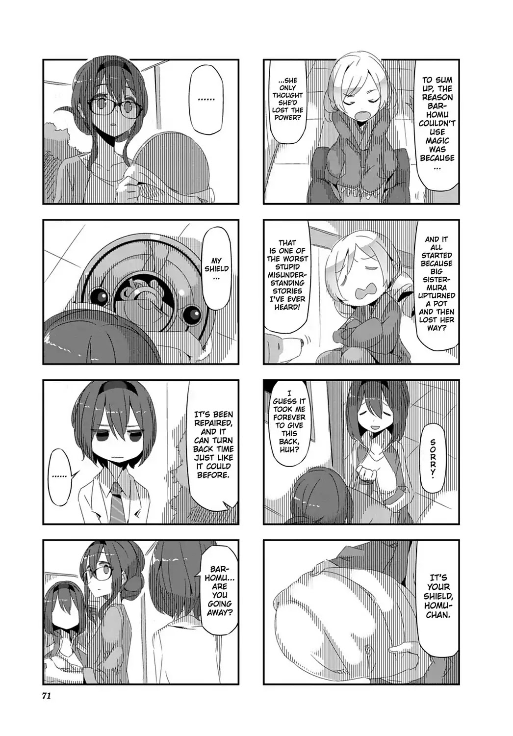 Puella Magi Homura Tamura ~Parallel Worlds Do Not Remain Parallel Forever~ Chapter 26 page 9 - Chapter 26-p2: Vol.3 Episode 26: "Bar-Homura and Mura" Time Flow Part 2