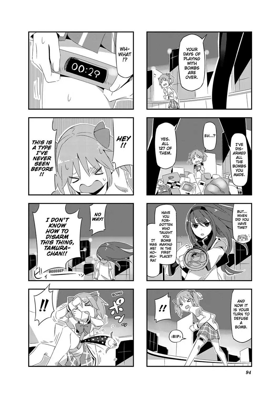 Puella Magi Homura Tamura ~Parallel Worlds Do Not Remain Parallel Forever~ Chapter 28 page 8 - Chapter 28: Vol.3 Episode 28: "Bomber Madoka" Time Flow