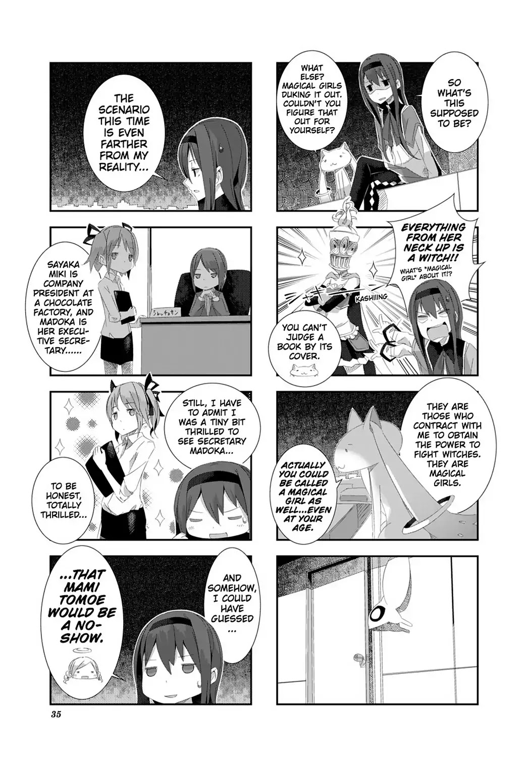 Puella Magi Homura Tamura ~Parallel Worlds Do Not Remain Parallel Forever~ Chapter 3 page 7 - Chapter 3: Vol.1 Episode 3: "Kyouko and the Chocolate Factory" Time Flow