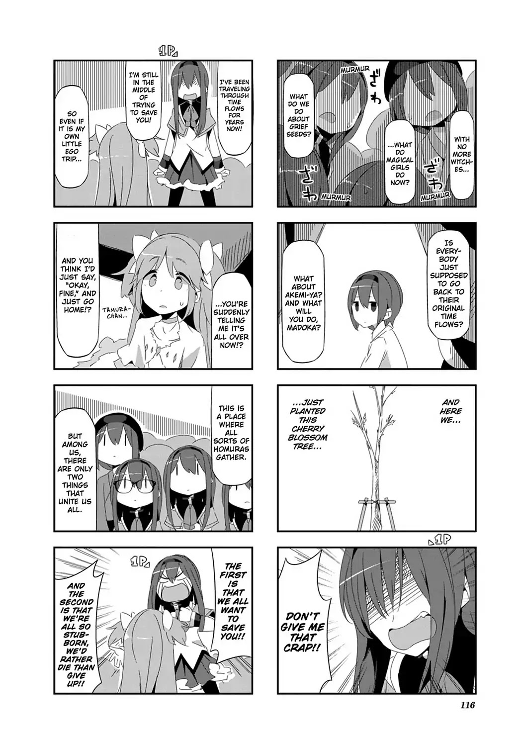 Puella Magi Homura Tamura ~Parallel Worlds Do Not Remain Parallel Forever~ Chapter 30 page 8 - Chapter 30: Vol.3 Episode 30: "Akemi-Ya and Madoka" Time Flow [END]