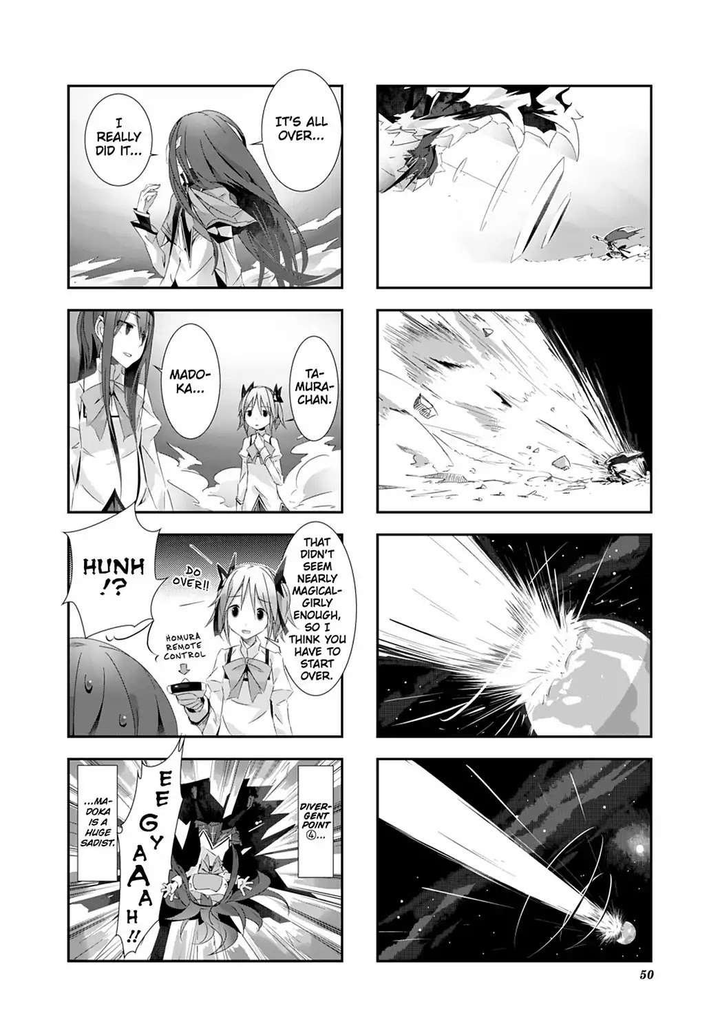 Puella Magi Homura Tamura ~Parallel Worlds Do Not Remain Parallel Forever~ Chapter 4 page 10 - Chapter 4: Vol.1 Episode 4: "Look-Alike" Time Flow