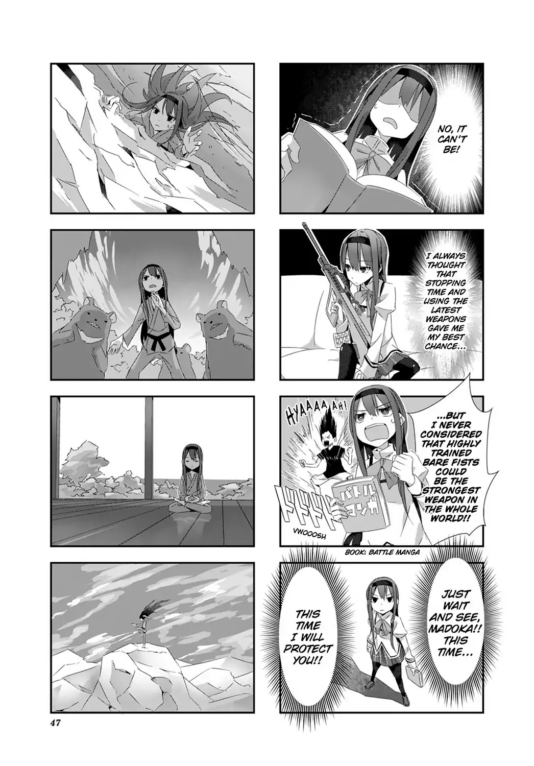 Puella Magi Homura Tamura ~Parallel Worlds Do Not Remain Parallel Forever~ Chapter 4 page 7 - Chapter 4: Vol.1 Episode 4: "Look-Alike" Time Flow
