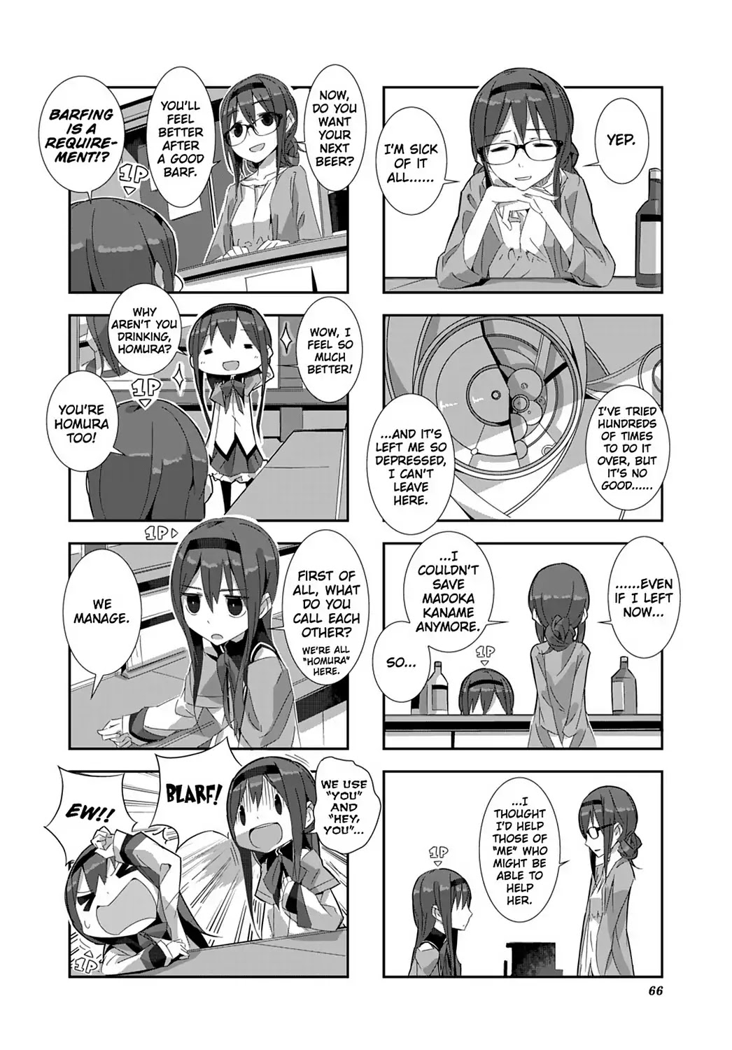 Puella Magi Homura Tamura ~Parallel Worlds Do Not Remain Parallel Forever~ Chapter 6 page 6 - Chapter 6: Vol.1 Episode 6: "Whole Lotta Homura" Time Flow