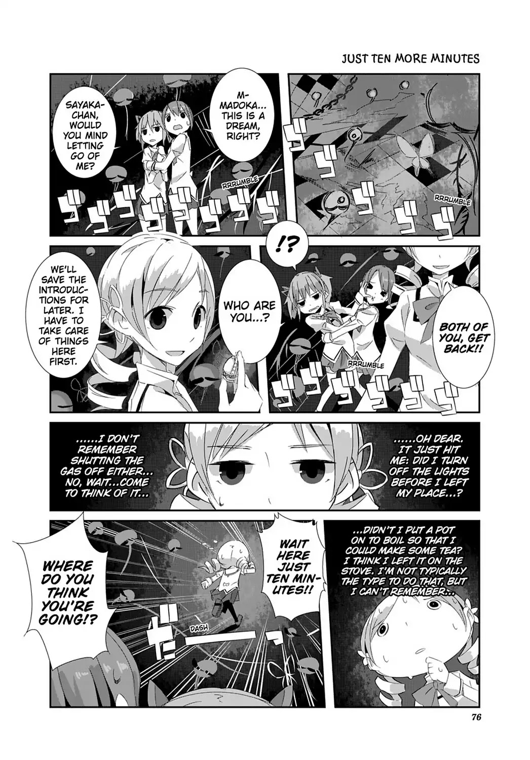 Puella Magi Homura Tamura ~Parallel Worlds Do Not Remain Parallel Forever~ Chapter 7 page 4 - Chapter 7: Vol.1 Episode 7: "All-You-Can-Eat Mutton" Time Flow