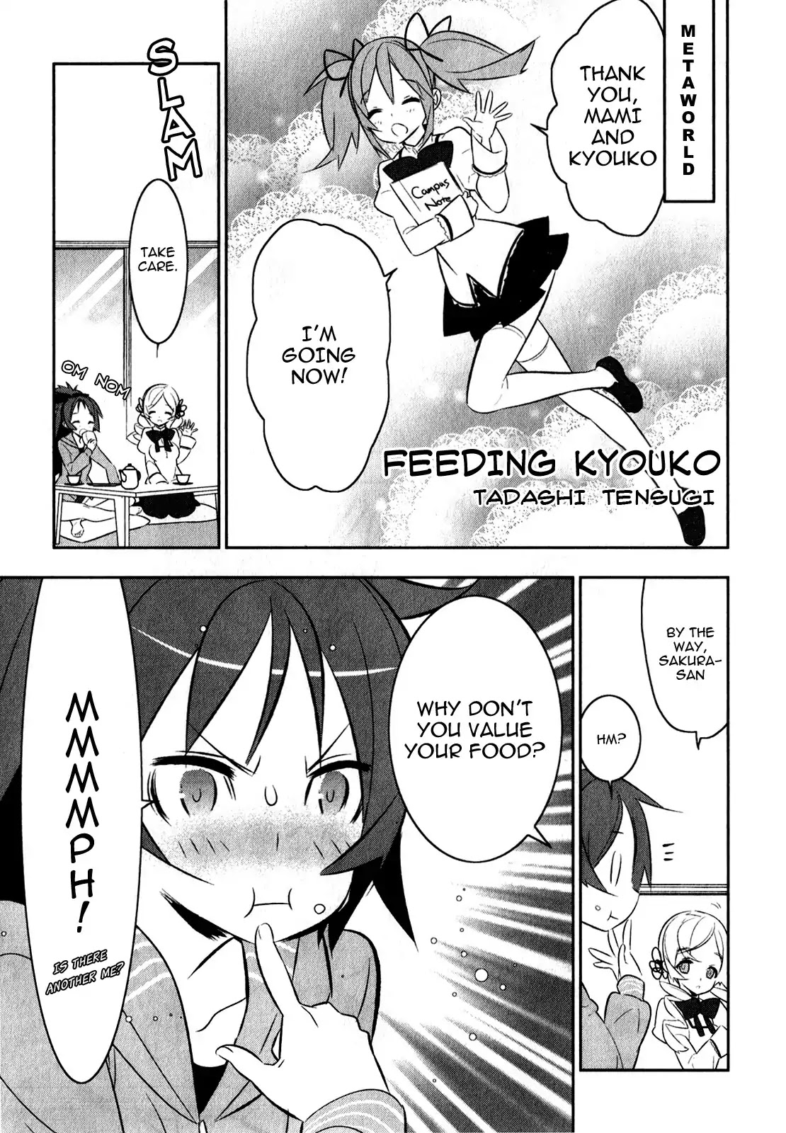 Puella Magi Madoka Magica Comic Anthology Chapter 25 page 1 - Chapter 25: Feeding Kyoko