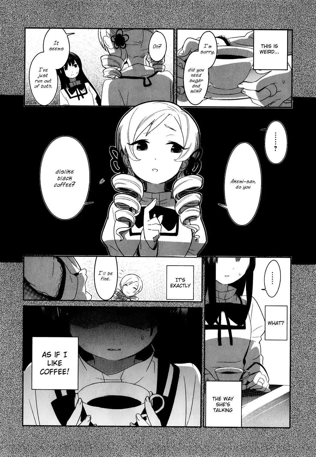 Puella Magi Madoka Magica Comic Anthology Chapter 30 page 5 - Chapter 30: Reasons Why She Didn't Drink Coffee