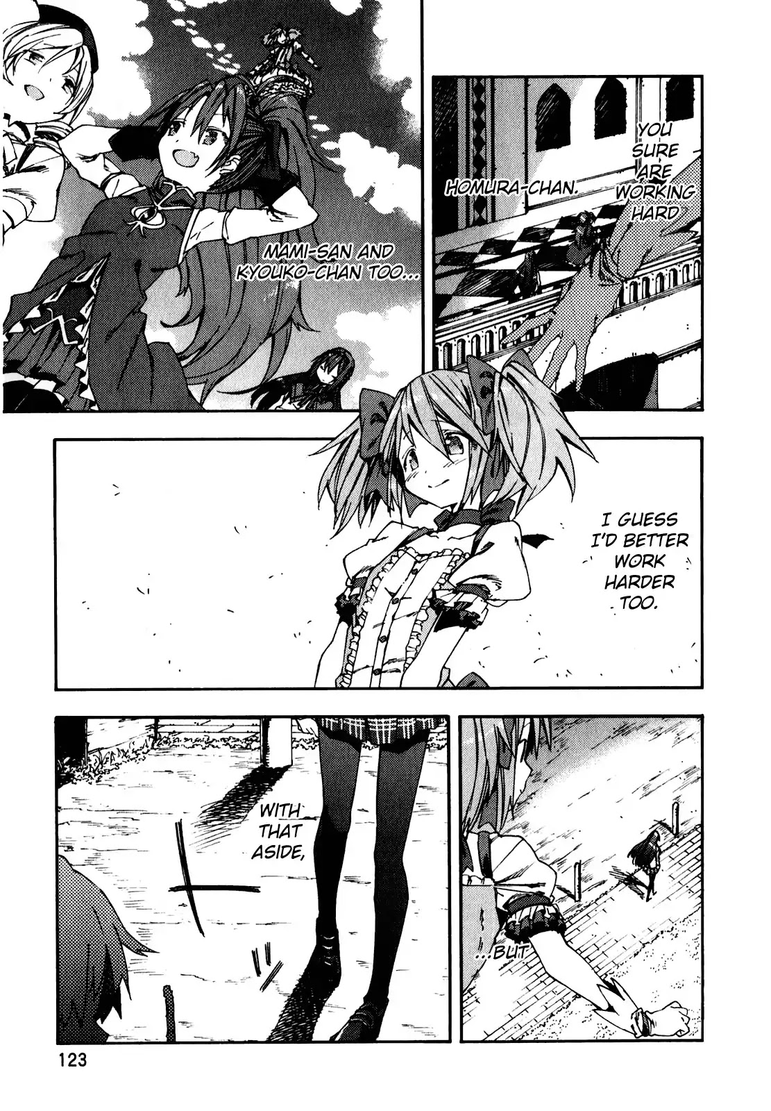 Puella Magi Madoka Magica Comic Anthology Chapter 33 page 9 - Chapter 33: Meetings and Farewells