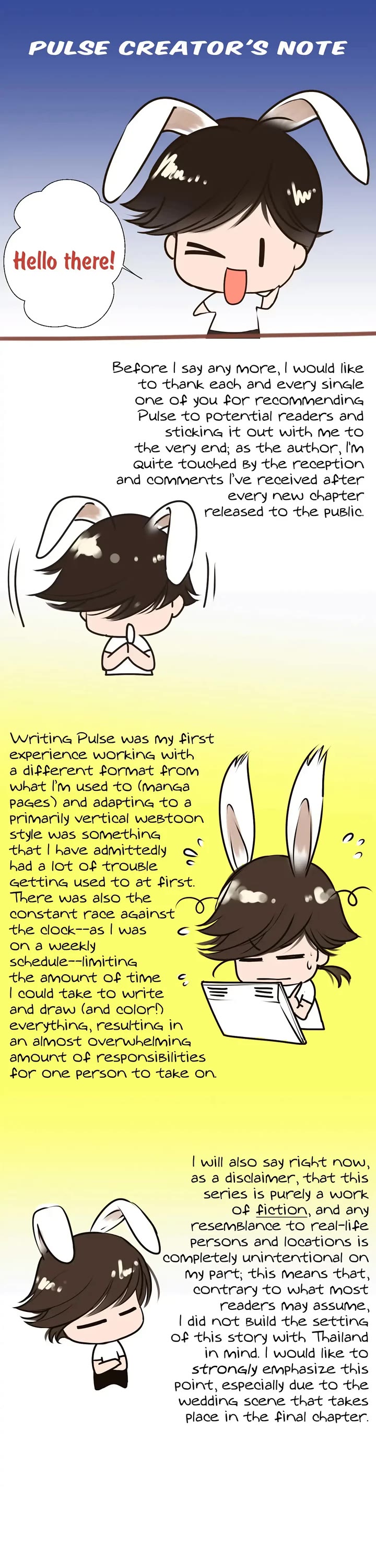 Pulse Chapter 67.1 page 1 - Chapter 67.1: Creator’s Note