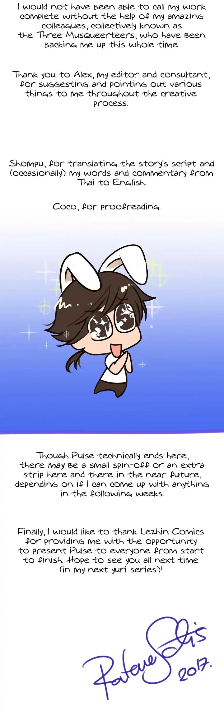 Pulse Chapter 67.1 page 3 - Chapter 67.1: Creator’s Note
