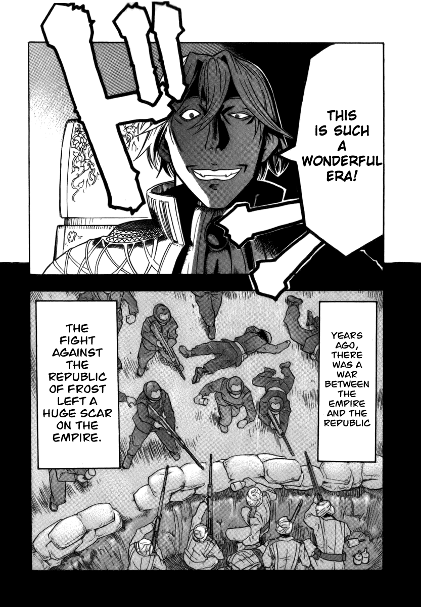 Pumpkin Scissors Chapter 1 page 4 - Chapter 1: War Relief and Reconstruction Unit