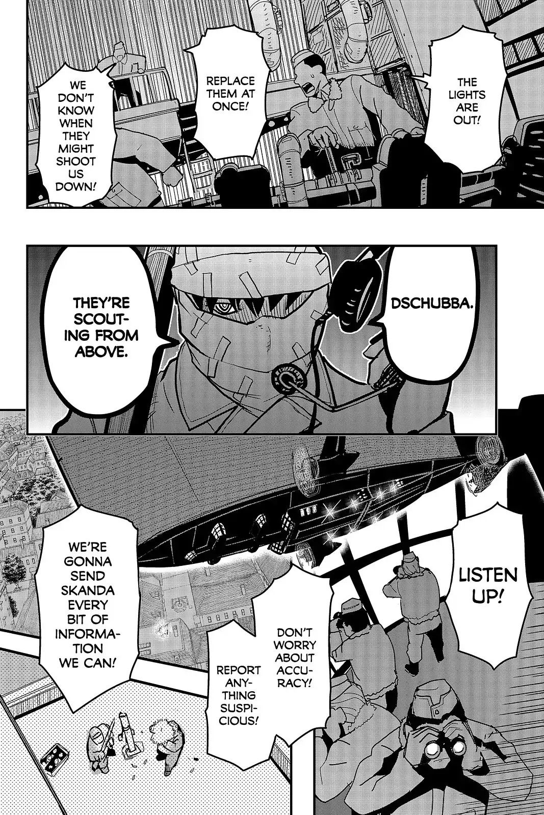 Pumpkin Scissors Chapter 101 page 12 - Chapter 101: Day Five: Juggernaut