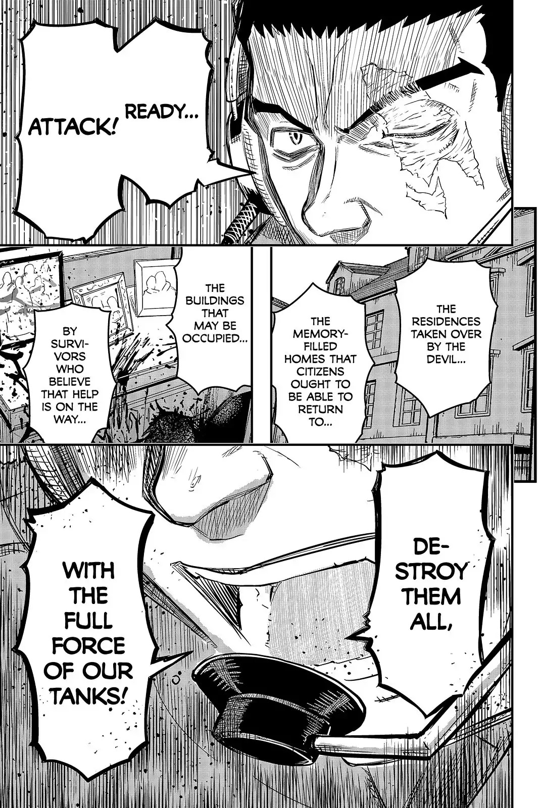 Pumpkin Scissors Chapter 101 page 15 - Chapter 101: Day Five: Juggernaut