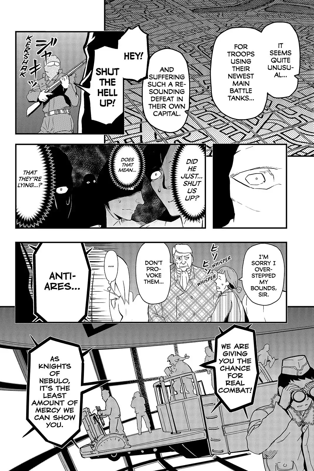 Pumpkin Scissors Chapter 101 page 6 - Chapter 101: Day Five: Juggernaut