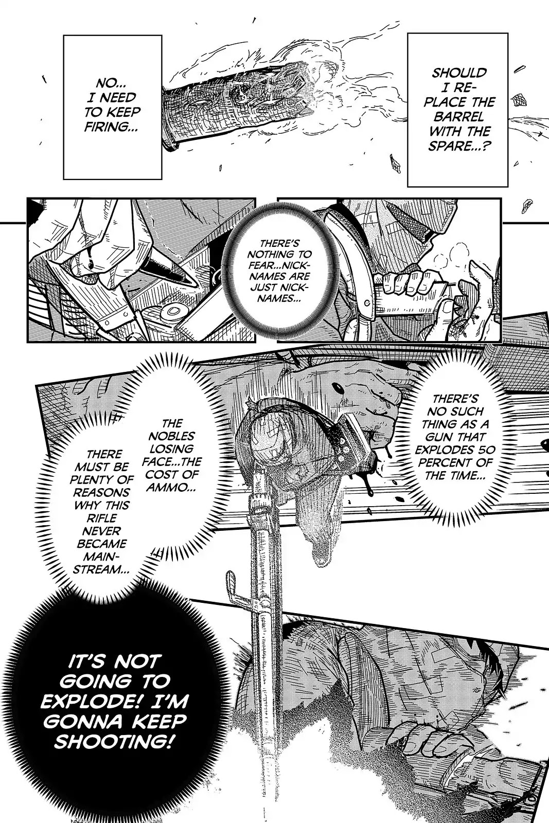 Pumpkin Scissors Chapter 102 page 12 - Chapter 102: Day Five: Fire