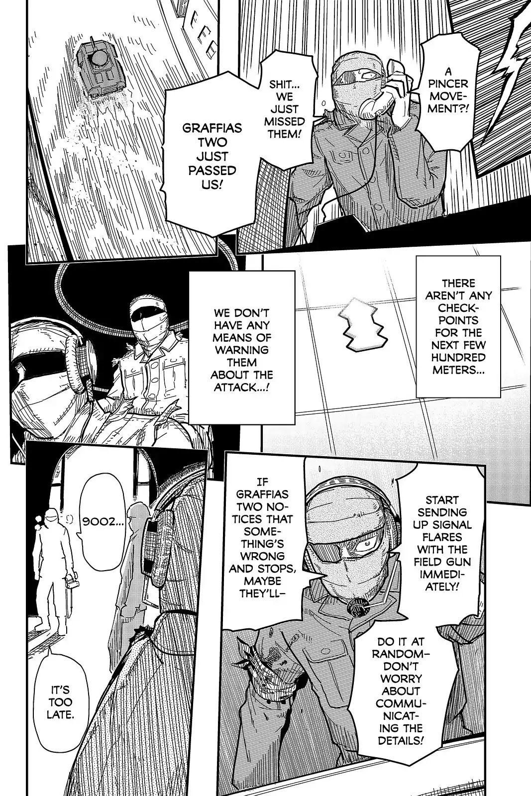 Pumpkin Scissors Chapter 102 page 18 - Chapter 102: Day Five: Fire