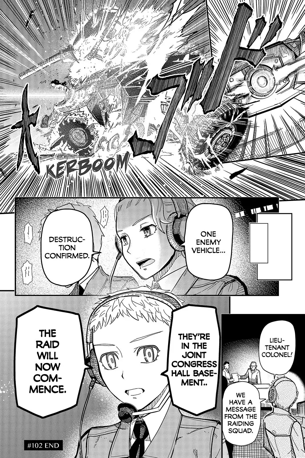 Pumpkin Scissors Chapter 102 page 20 - Chapter 102: Day Five: Fire
