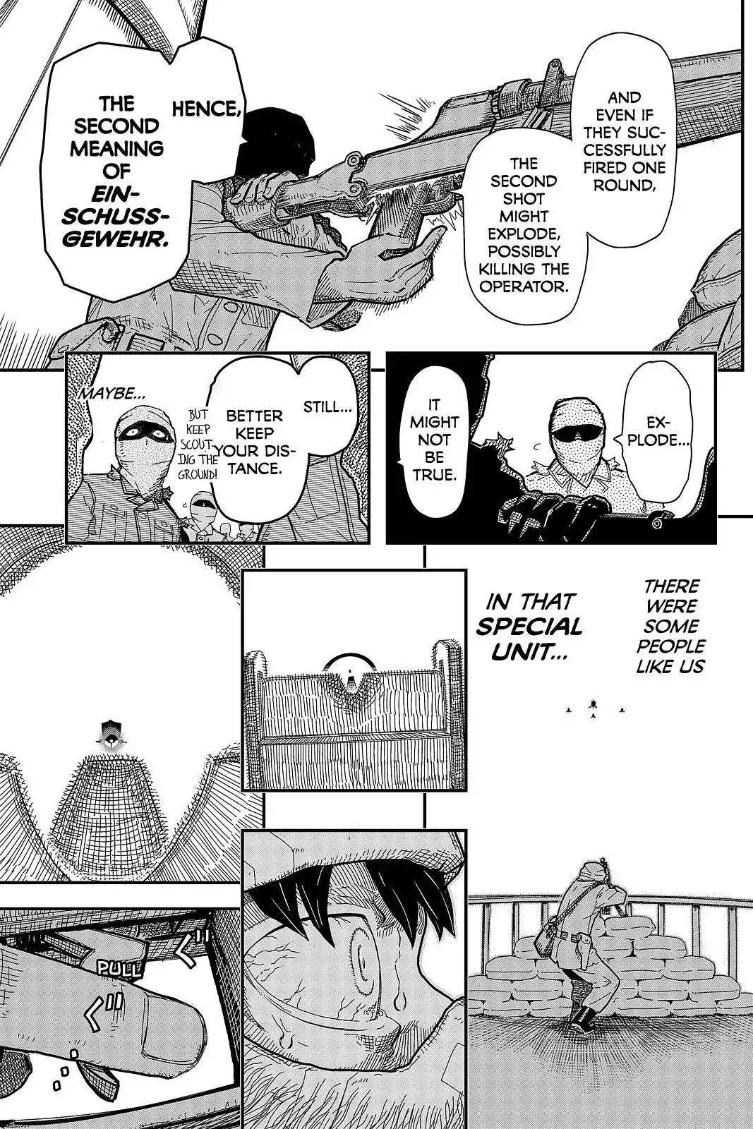 Pumpkin Scissors Chapter 102 page 5 - Chapter 102: Day Five: Fire