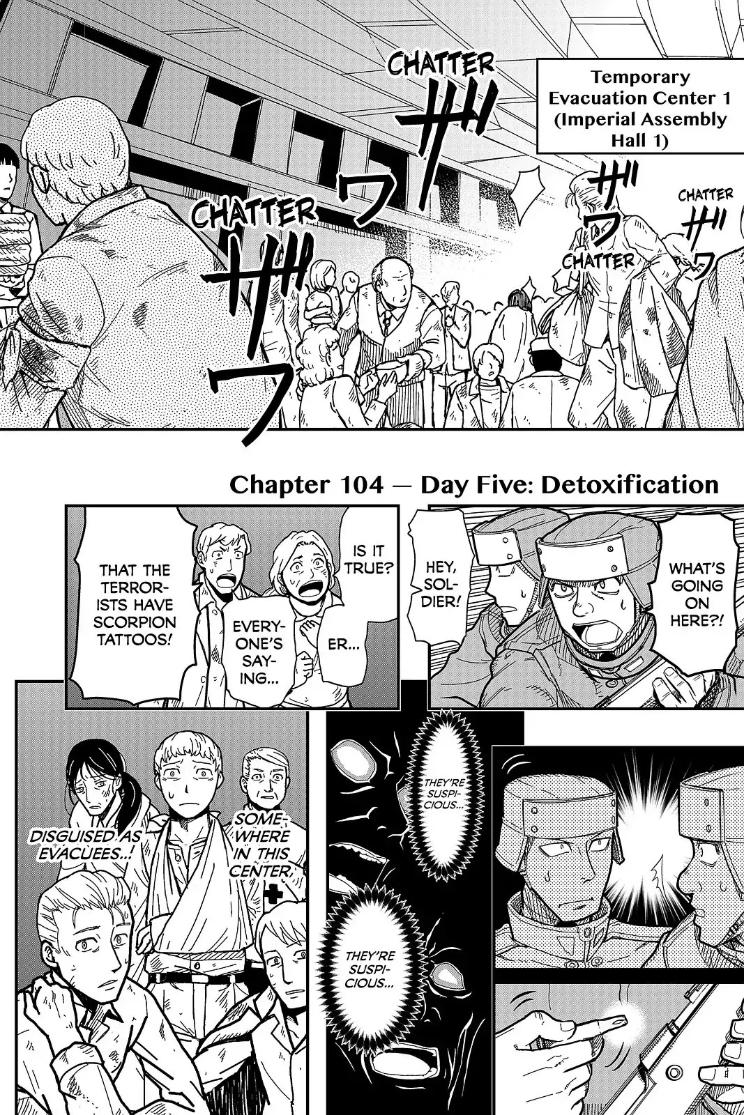 Pumpkin Scissors Chapter 104 page 9 - Chapter 104: Day Five: Detoxification