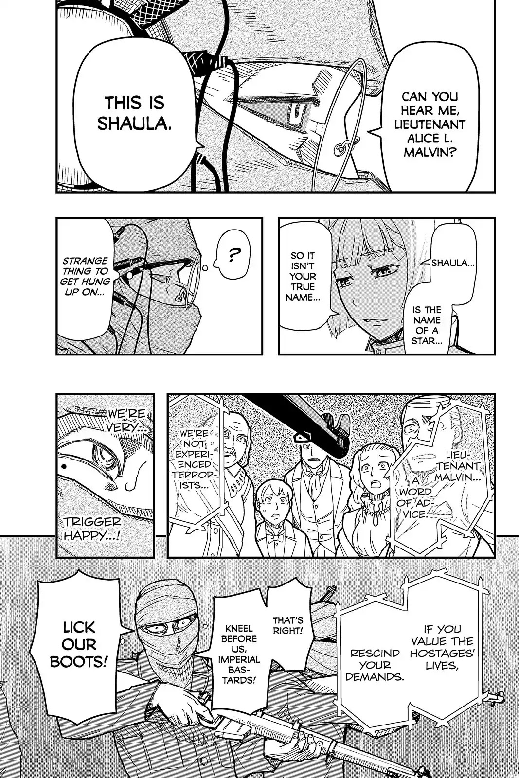 Pumpkin Scissors Chapter 105 page 9 - Chapter 105: Day Five: Where the Fault Lies