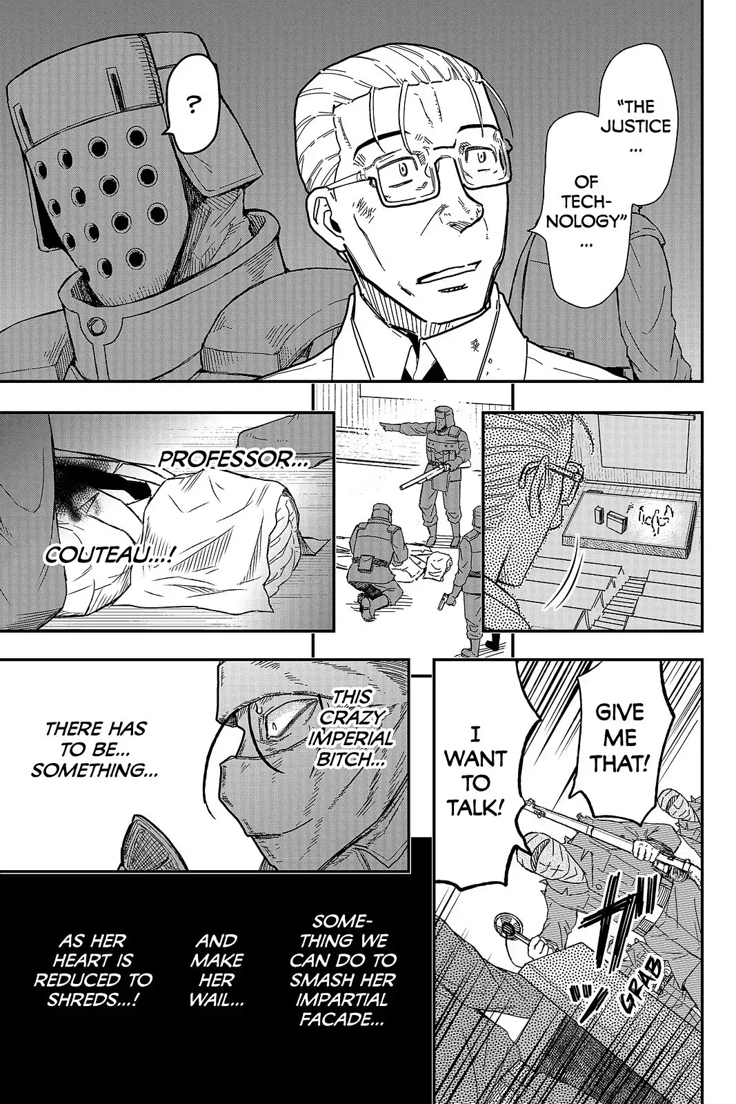 Pumpkin Scissors Chapter 107 page 17 - Chapter 107: Day Five: Surviving Suspicions and Crumbling Scales