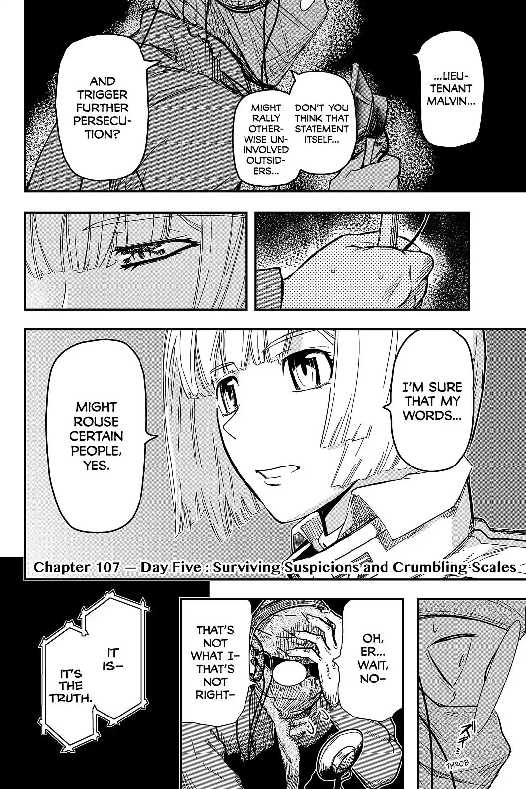 Pumpkin Scissors Chapter 107 page 2 - Chapter 107: Day Five: Surviving Suspicions and Crumbling Scales