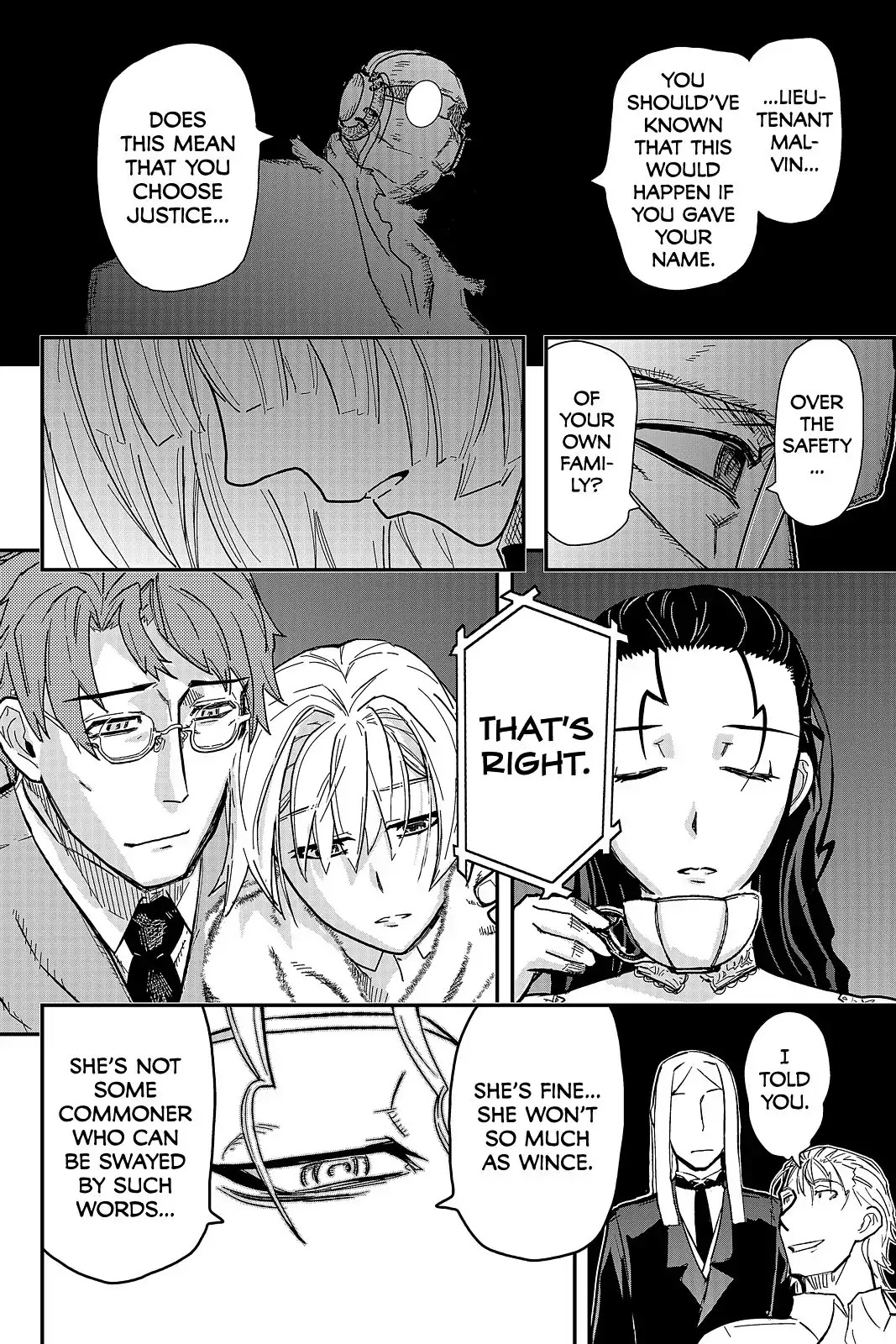Pumpkin Scissors Chapter 107 page 24 - Chapter 107: Day Five: Surviving Suspicions and Crumbling Scales