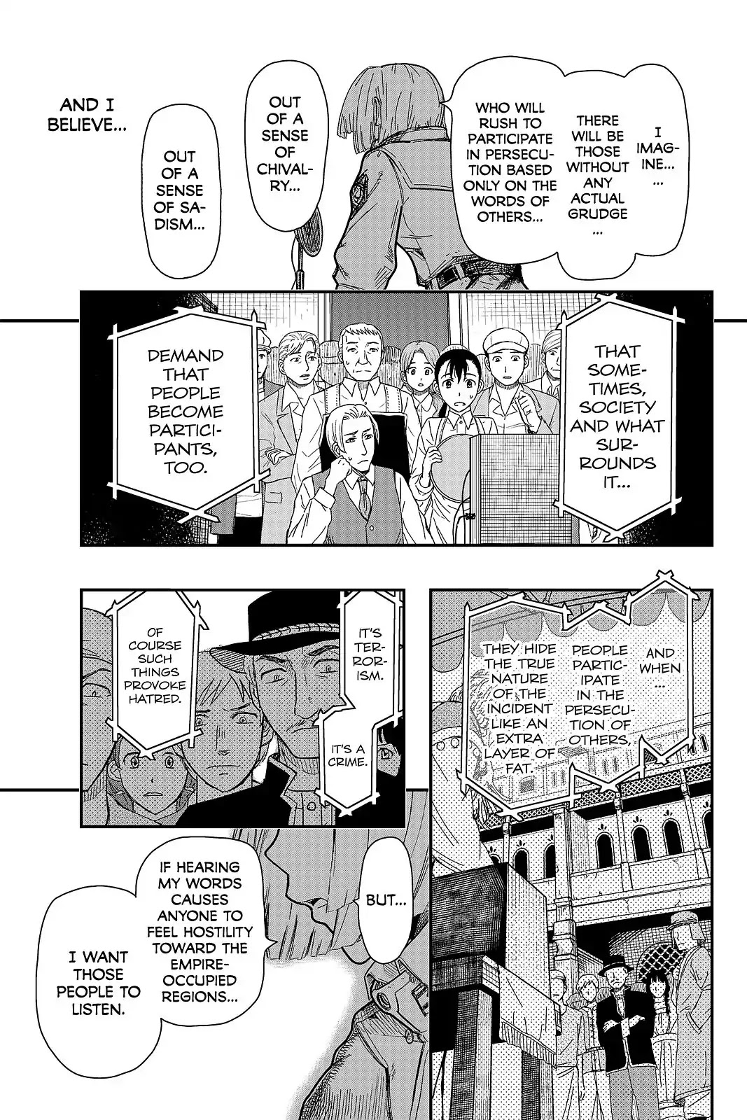 Pumpkin Scissors Chapter 107 page 3 - Chapter 107: Day Five: Surviving Suspicions and Crumbling Scales