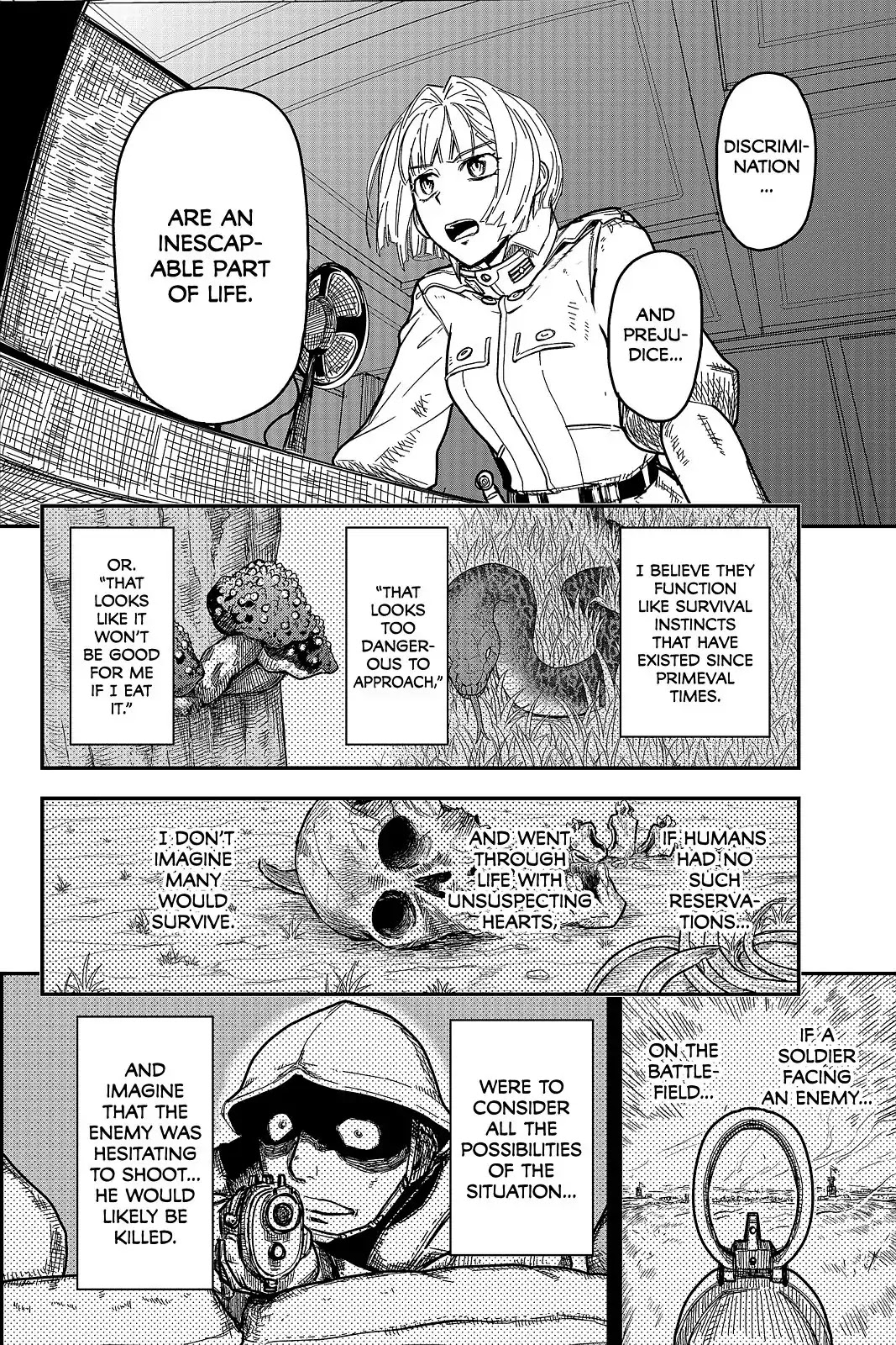 Pumpkin Scissors Chapter 107 page 4 - Chapter 107: Day Five: Surviving Suspicions and Crumbling Scales
