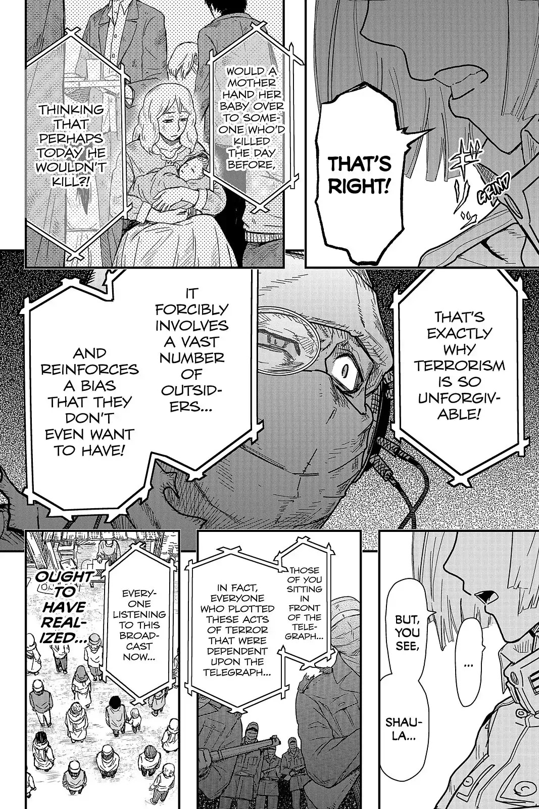 Pumpkin Scissors Chapter 107 page 8 - Chapter 107: Day Five: Surviving Suspicions and Crumbling Scales