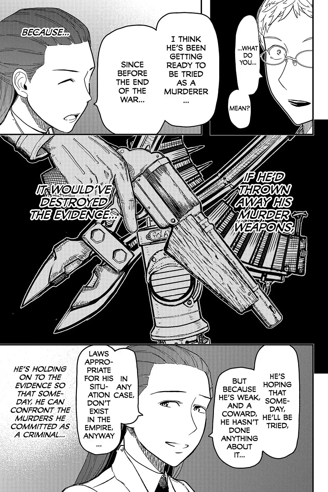 Pumpkin Scissors Chapter 109 page 31 - Chapter 109: Day Five: A Girl's Headstone, A Corporal's Flowers I