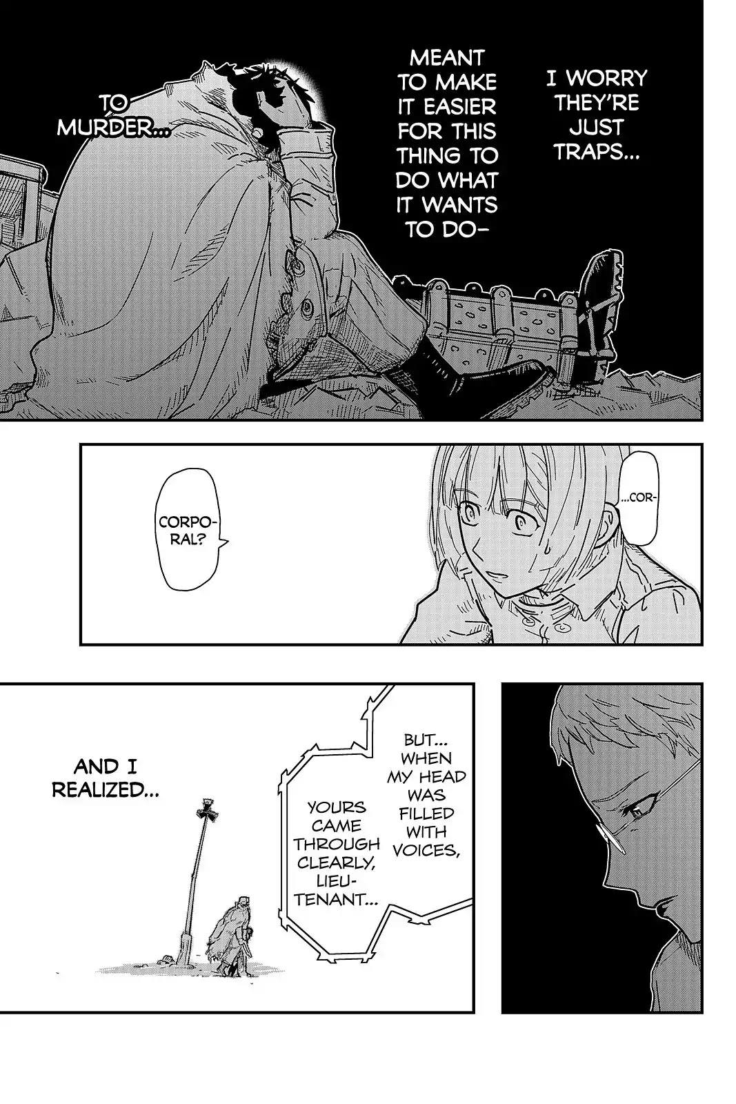 Pumpkin Scissors Chapter 109 page 39 - Chapter 109: Day Five: A Girl's Headstone, A Corporal's Flowers I