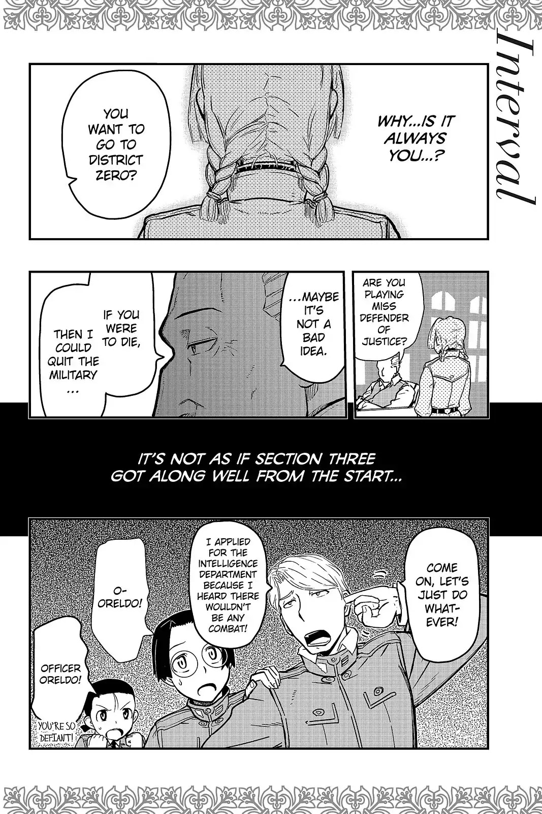 Pumpkin Scissors Chapter 109 page 46 - Chapter 109: Day Five: A Girl's Headstone, A Corporal's Flowers I