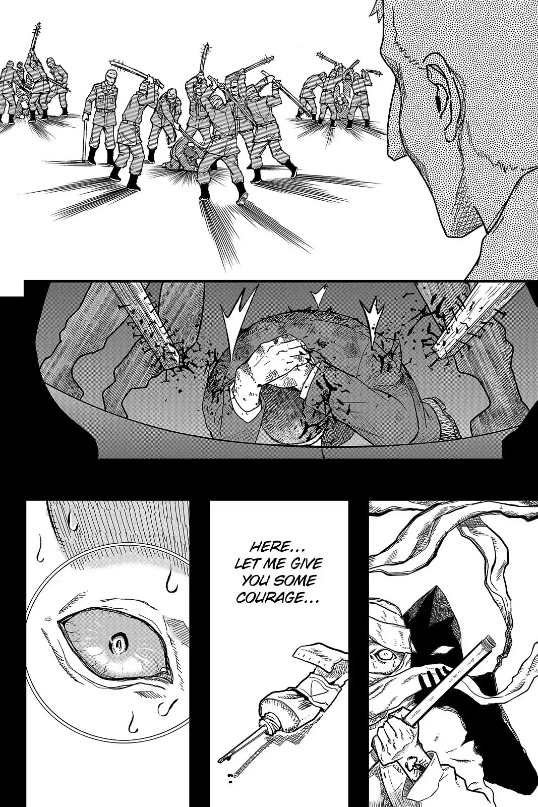 Pumpkin Scissors Chapter 109 page 5 - Chapter 109: Day Five: A Girl's Headstone, A Corporal's Flowers I