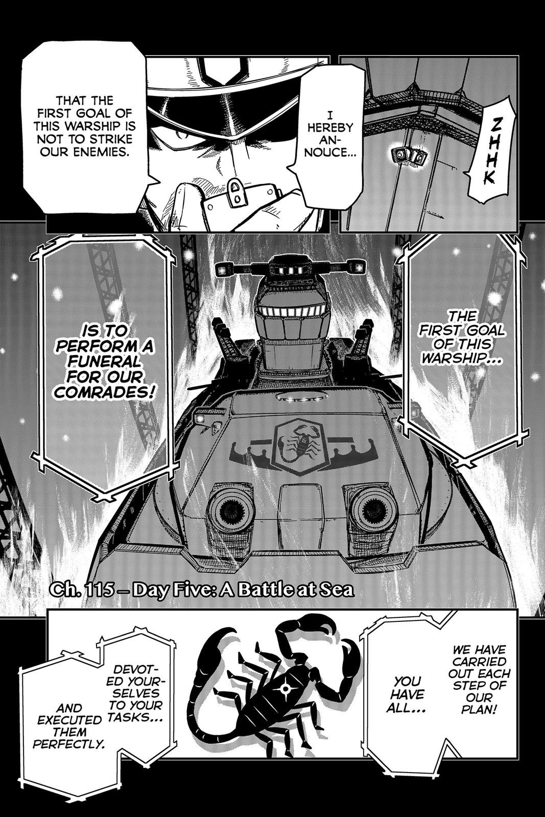 Pumpkin Scissors Chapter 115 page 1 - Chapter 115