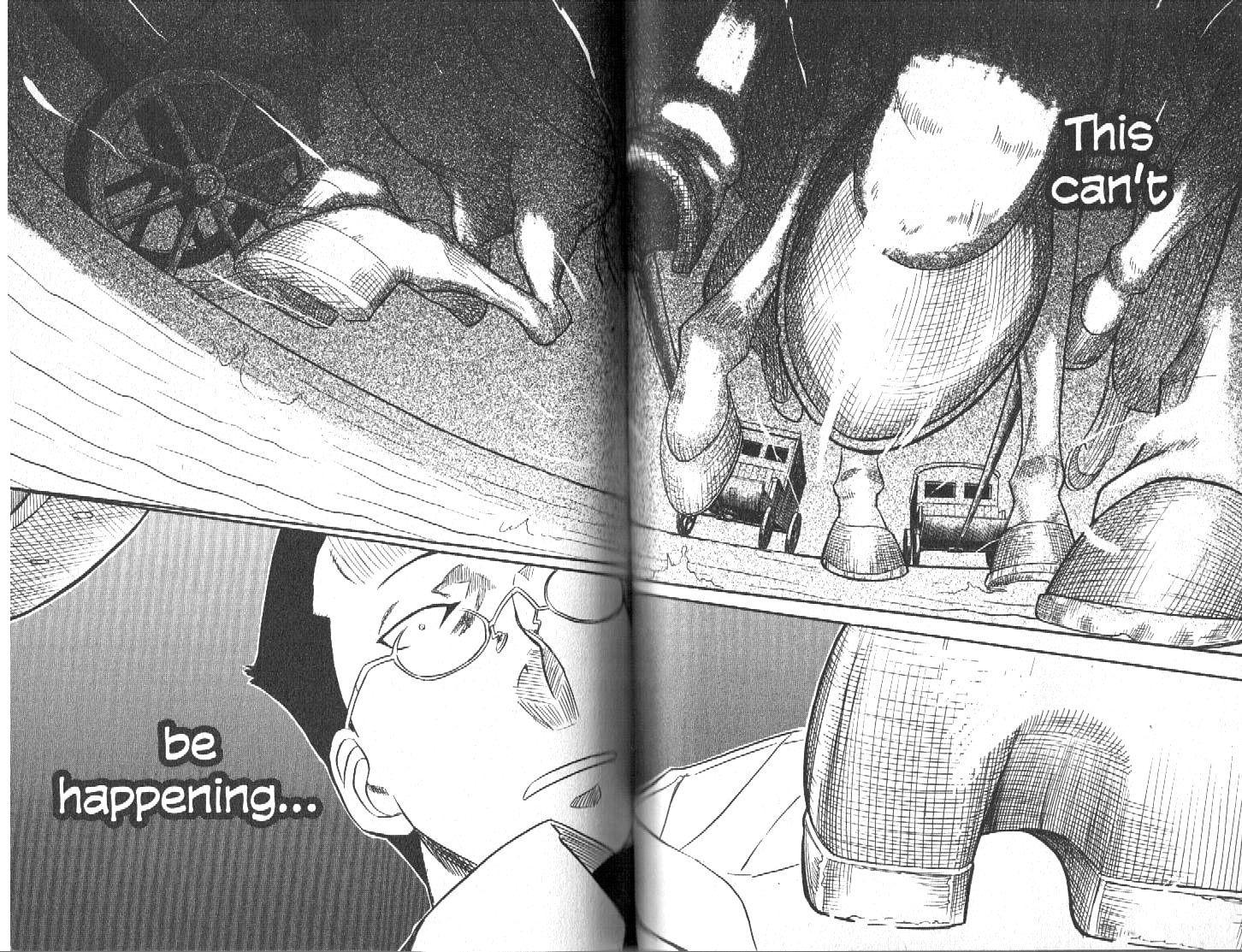 Pumpkin Scissors Chapter 12 page 47 - Chapter 12: Trick in Treat ~ The Puppet and the Statue