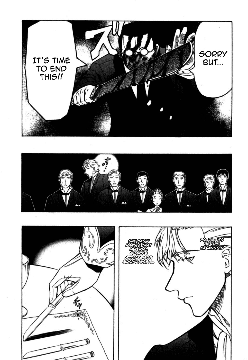 Pumpkin Scissors Chapter 14 page 23 - Chapter 14: Trick in Treat ~ A Sweet Trap
